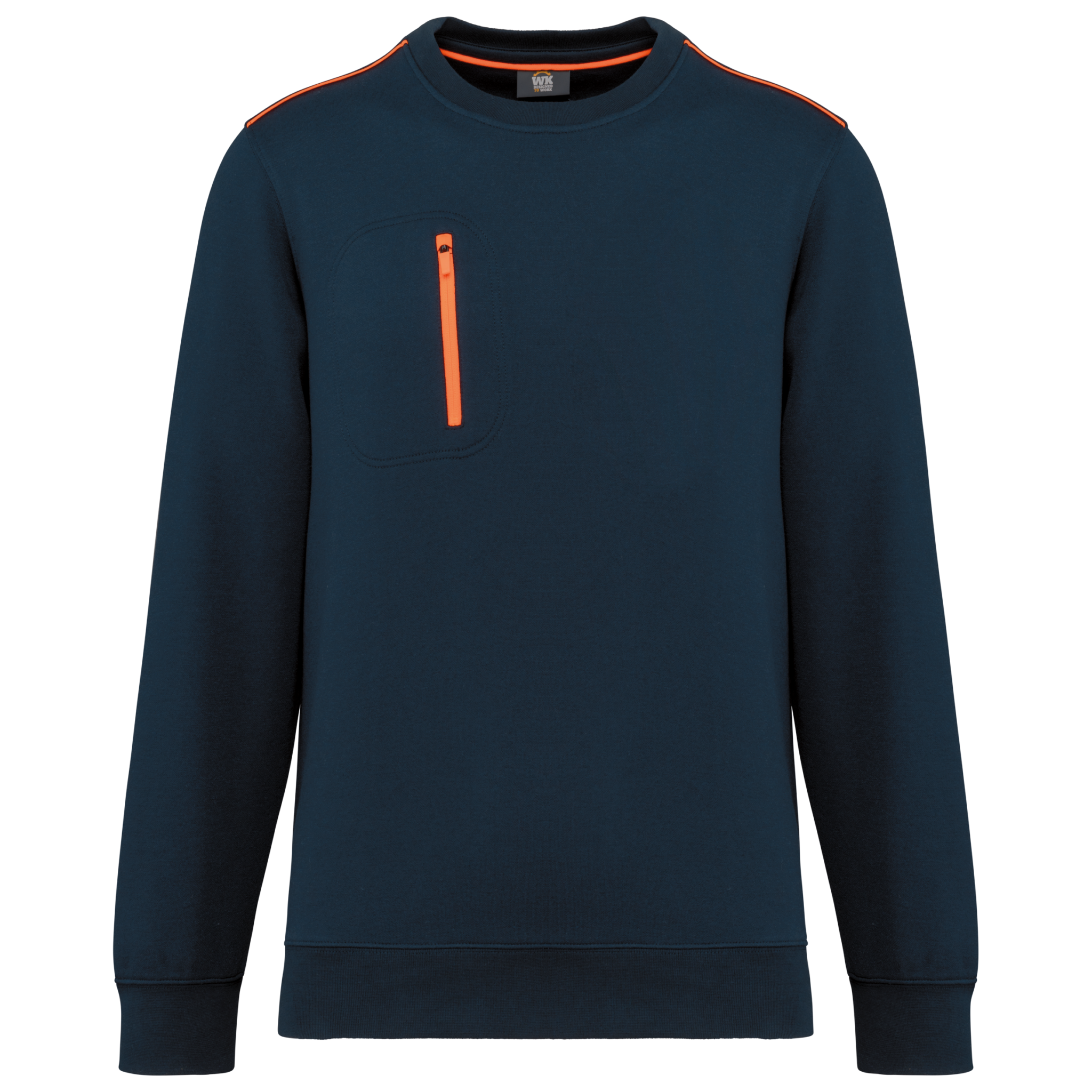 Miniature 32 pour Sweat-shirt Day To Day zip poche contrastée unisexe