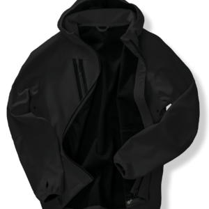 Visuel Veste Softshell 3 couches recyclée à capuche unisexe