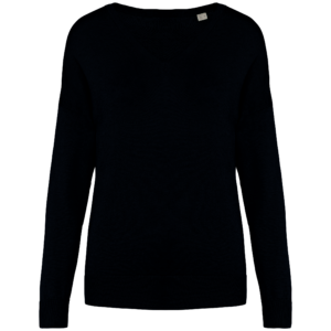 Visuel Pull écoresponsable col V en lyocell femme
