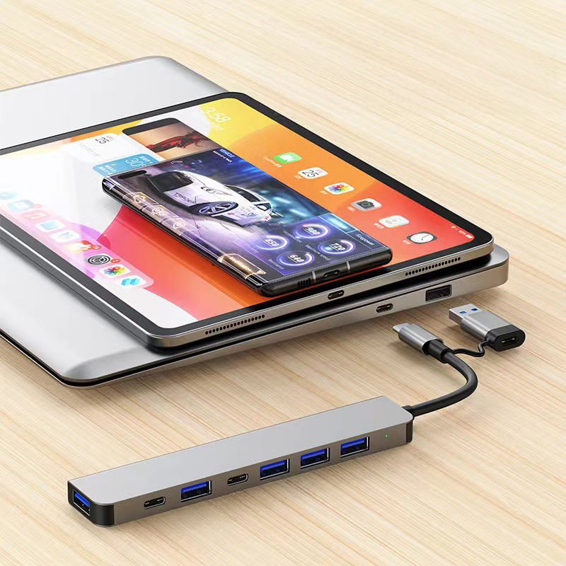 Miniature 1 pour HUB USB Type-C personnalisable – 7 ports, double connectique A + C