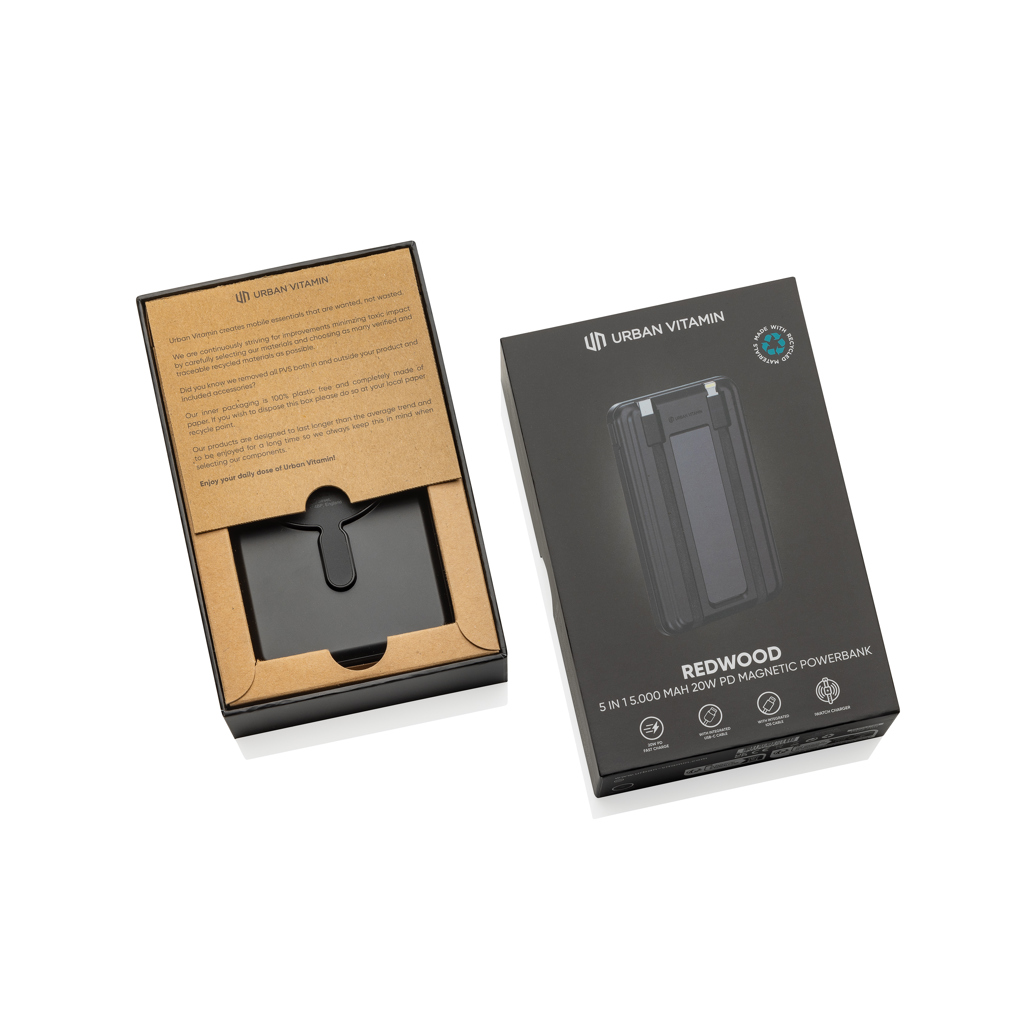 Miniature 28 pour Powerbank 5000mAh et 20W PD Urban Vitamin Redwood