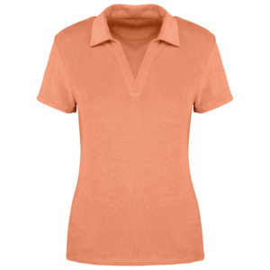Visuel Polo écoresponsable en éponge femme