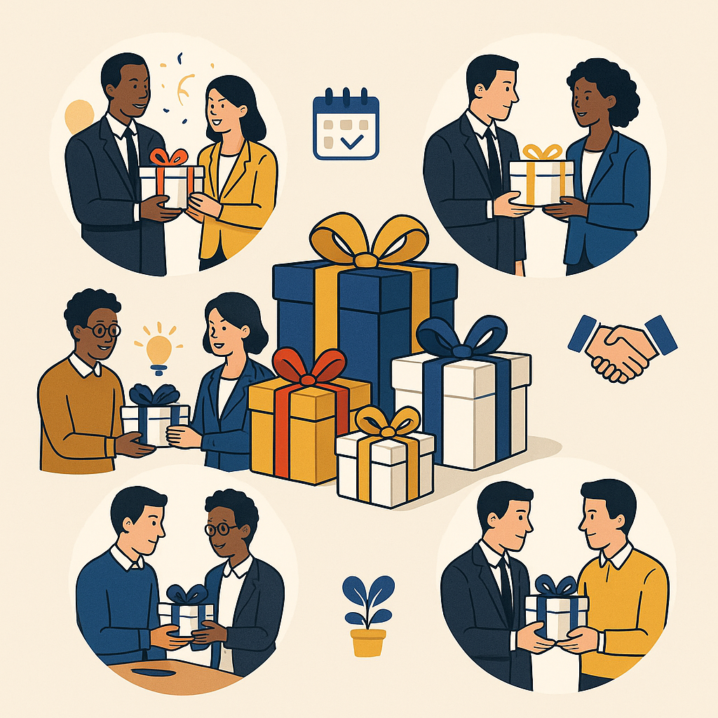 5 occasions incontournables pour offrir des cadeaux d’entreprise