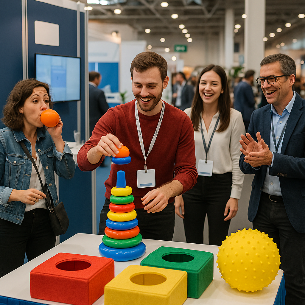 Créer de l’interaction sur un salon grâce aux objets ludiques
