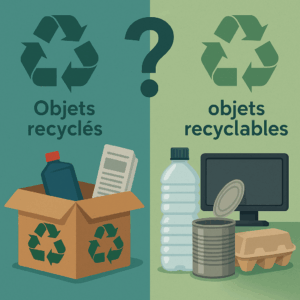 Objets recyclés vs recyclables : quelle différence pour vos actions ?