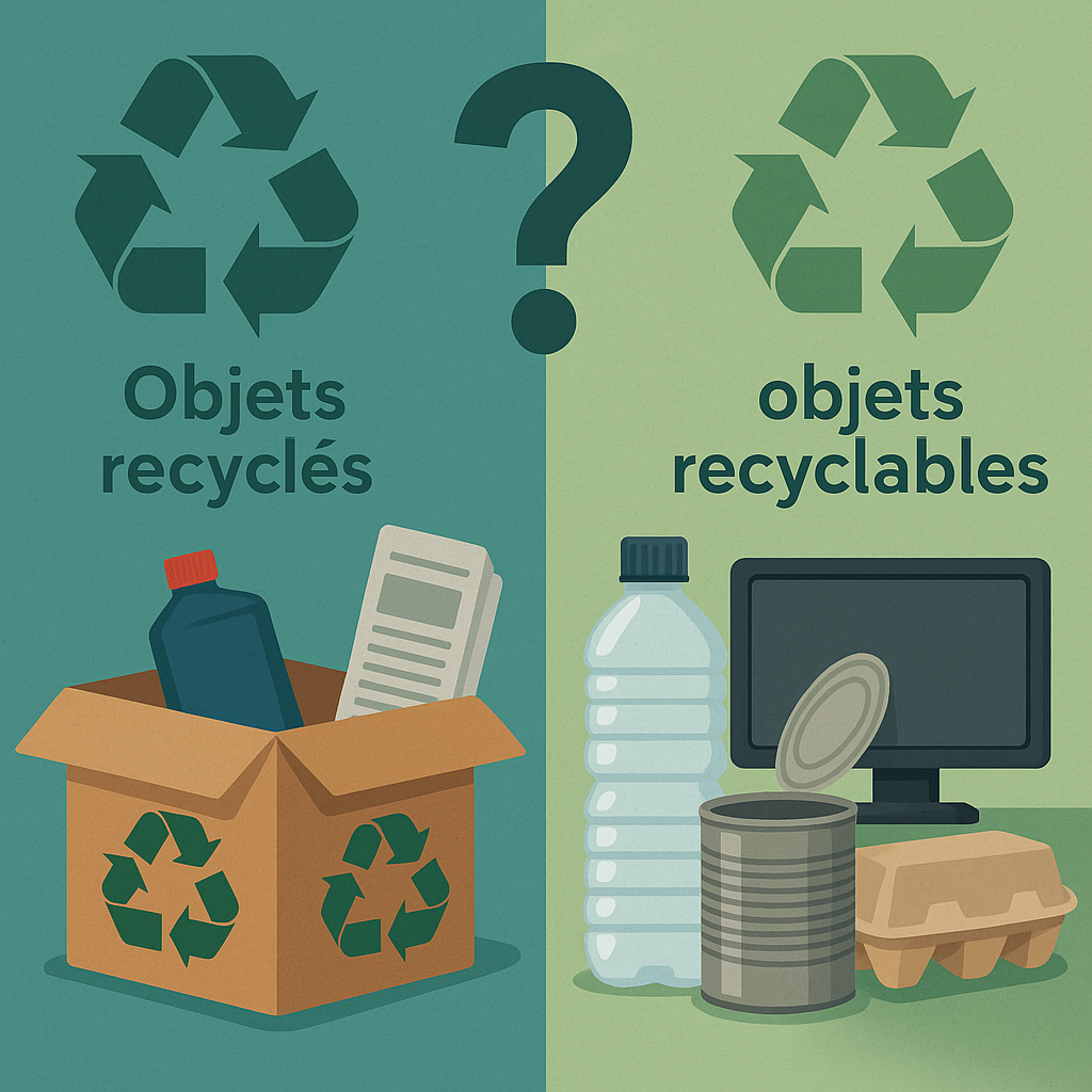 Objets recyclés vs recyclables : quelle différence pour vos actions ?