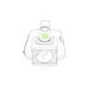 Zone avant le bouton d\'alimentation