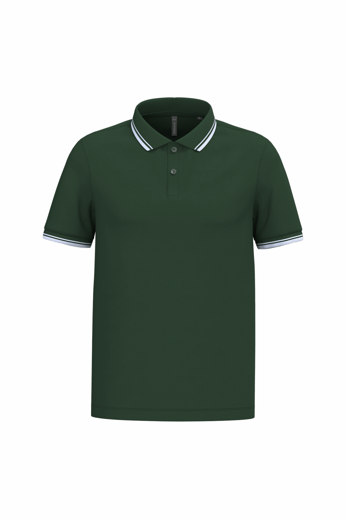 Miniature 22 pour Polo homme manches courtes à liserés contrastés