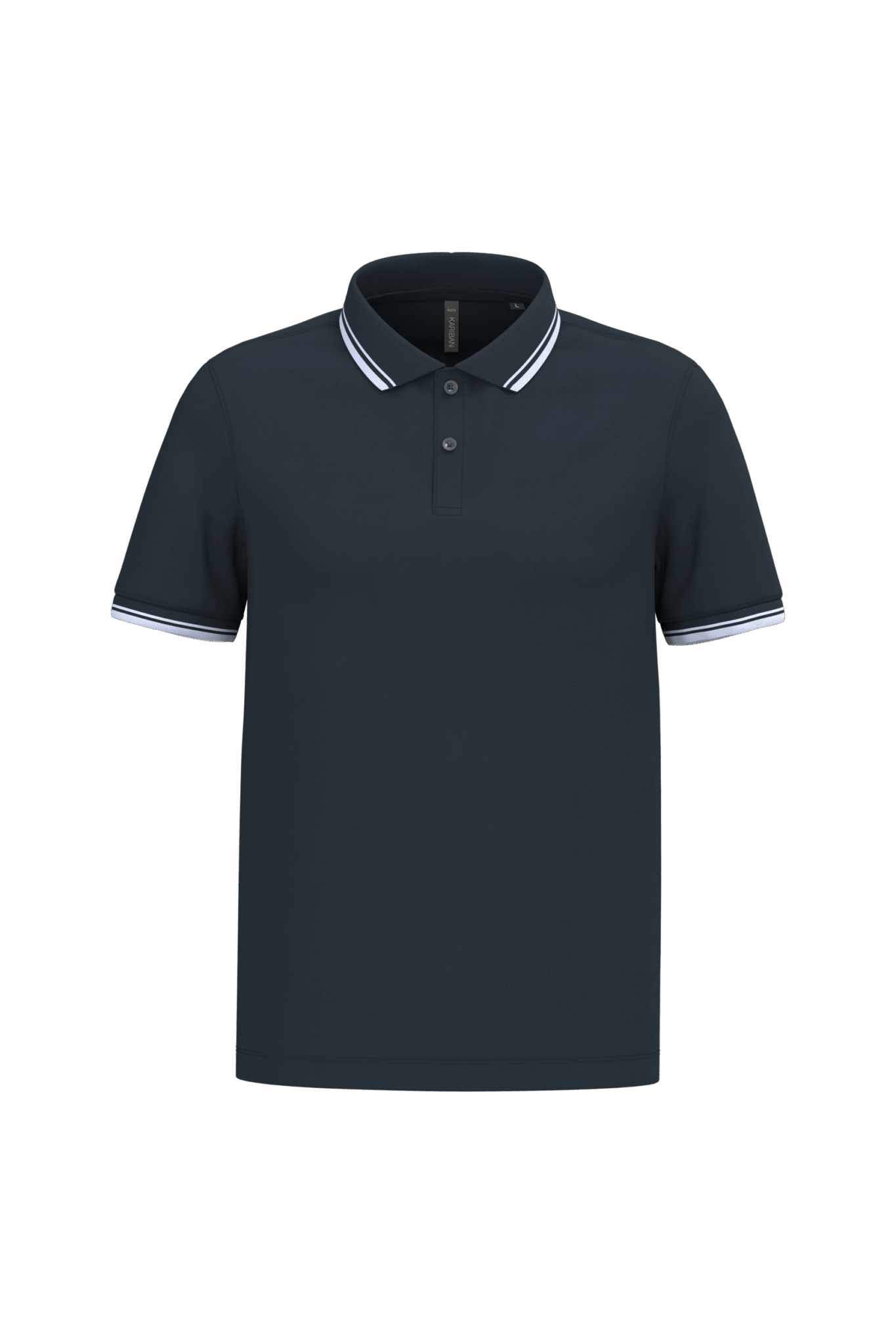 Miniature 17 pour Polo homme manches courtes à liserés contrastés