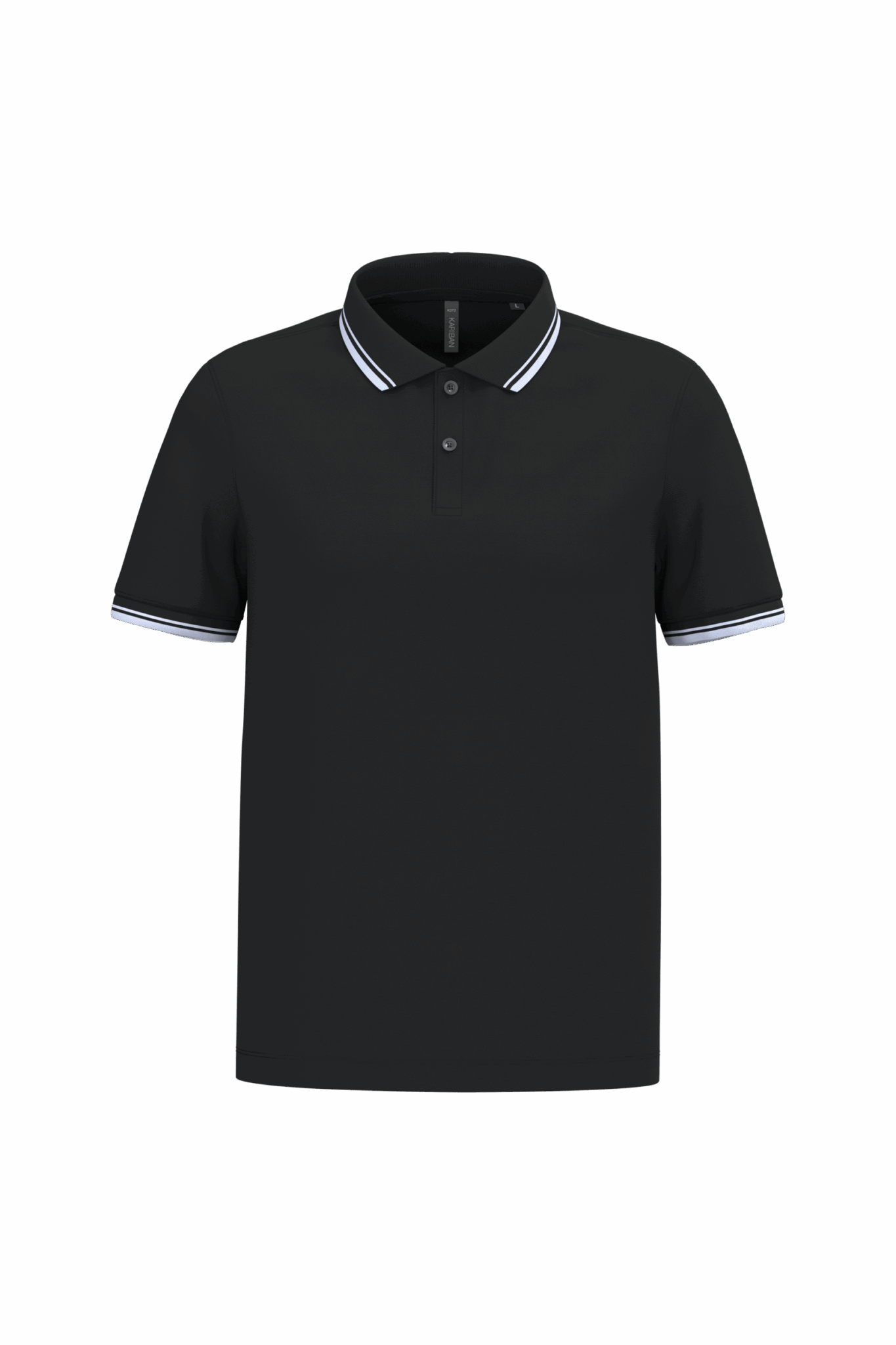 Miniature 14 pour Polo homme manches courtes à liserés contrastés