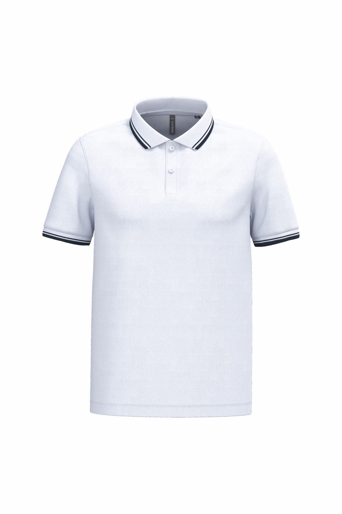 Miniature 21 pour Polo homme manches courtes à liserés contrastés