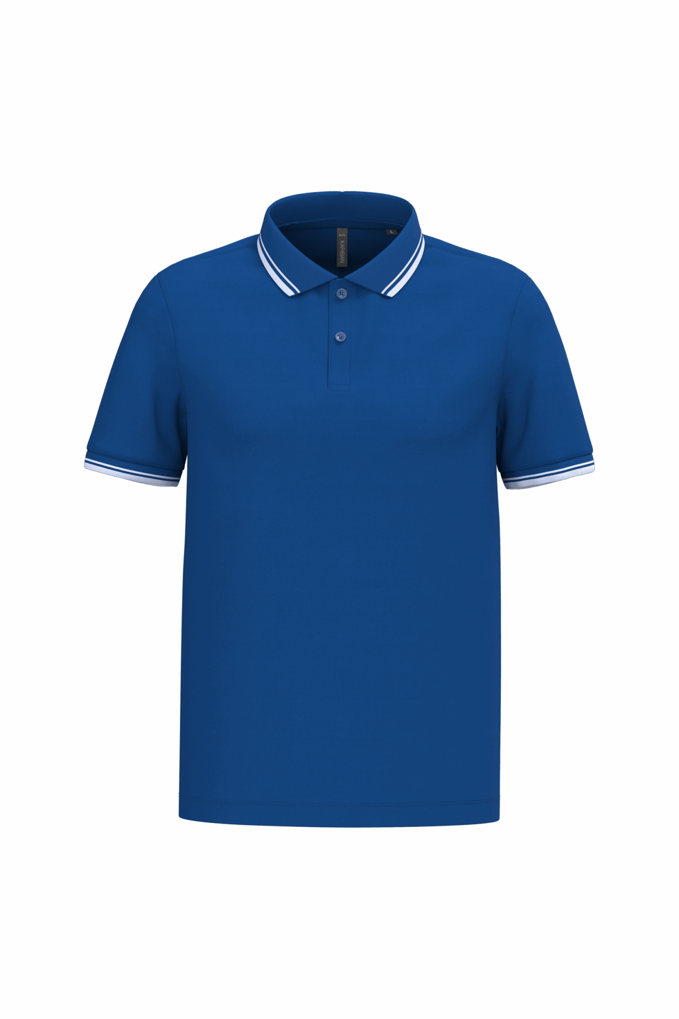 Miniature 20 pour Polo homme manches courtes à liserés contrastés