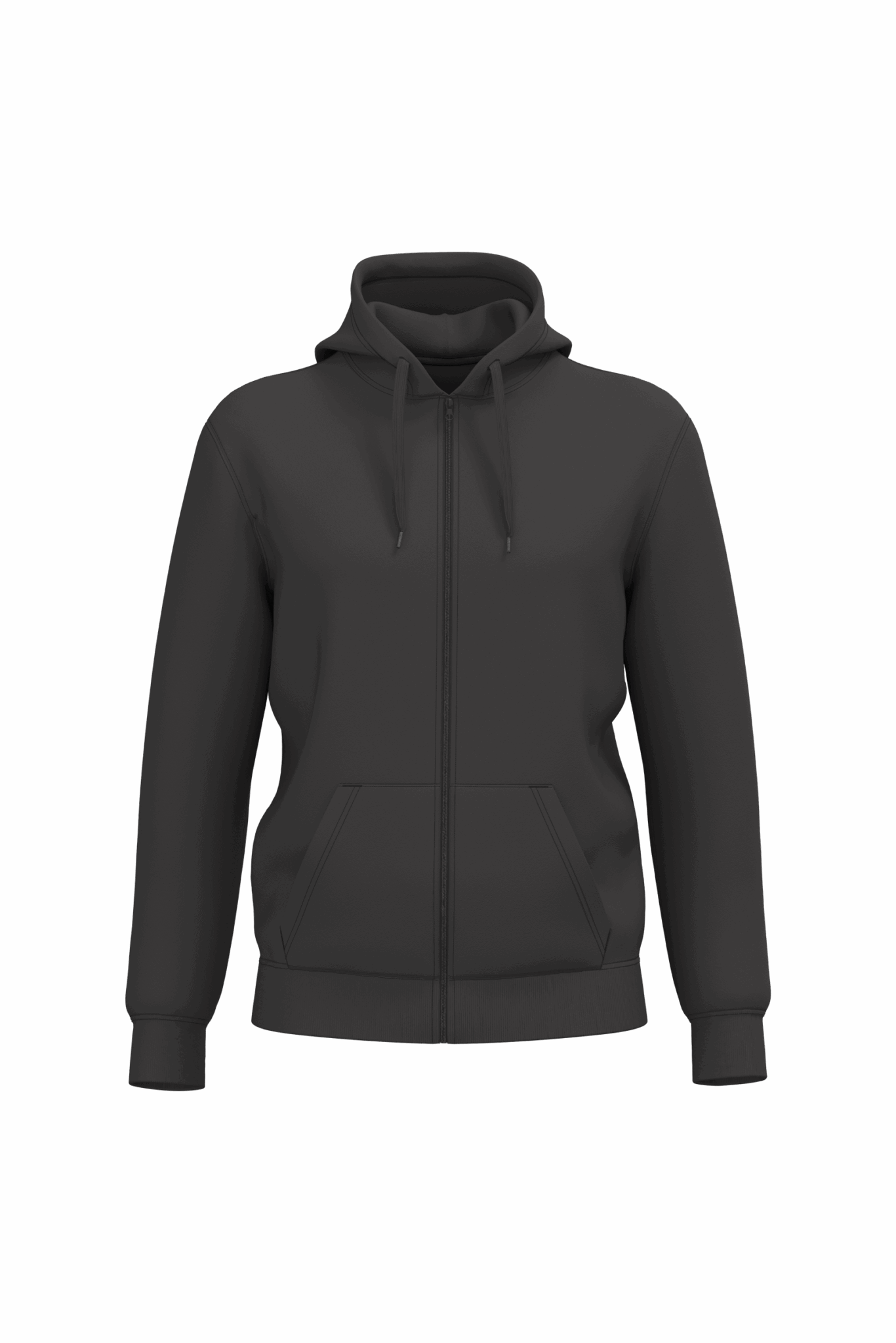 Miniature 22 pour Sweat-shirt recyclé zippé à capuche unisexe