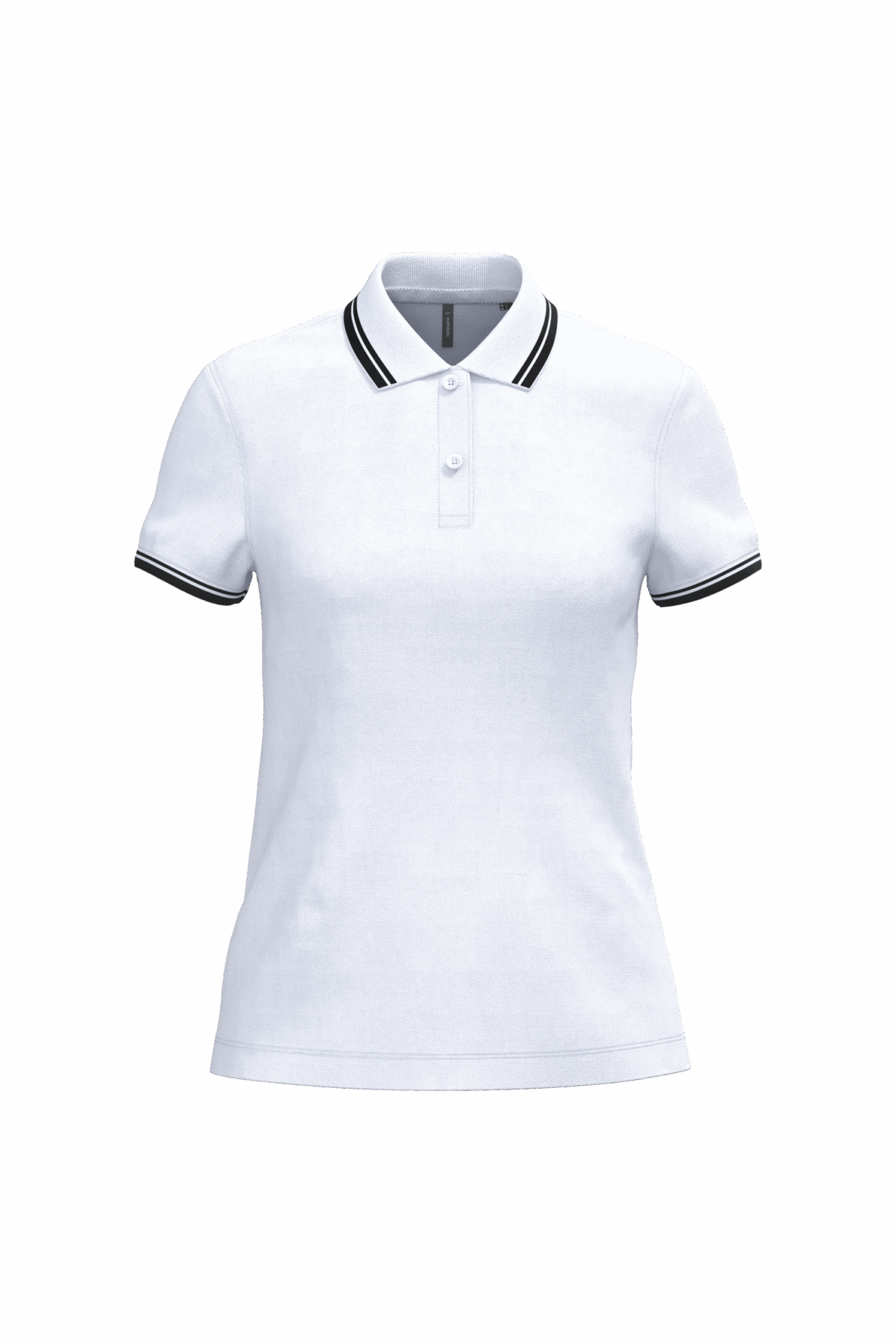 Miniature 26 pour Polo femme manches courtes à liserés contrastés