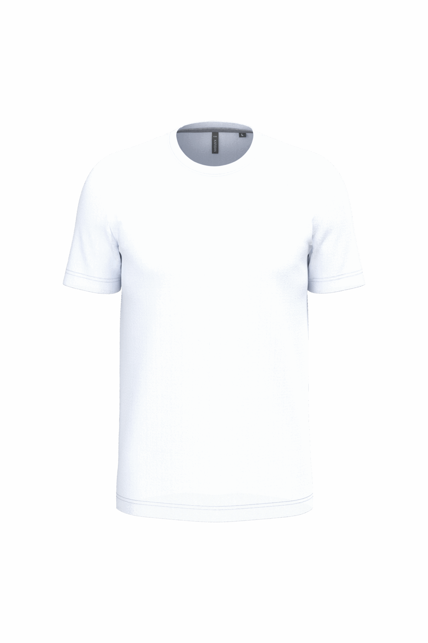Miniature 25 pour T-shirt col rond manches courtes homme