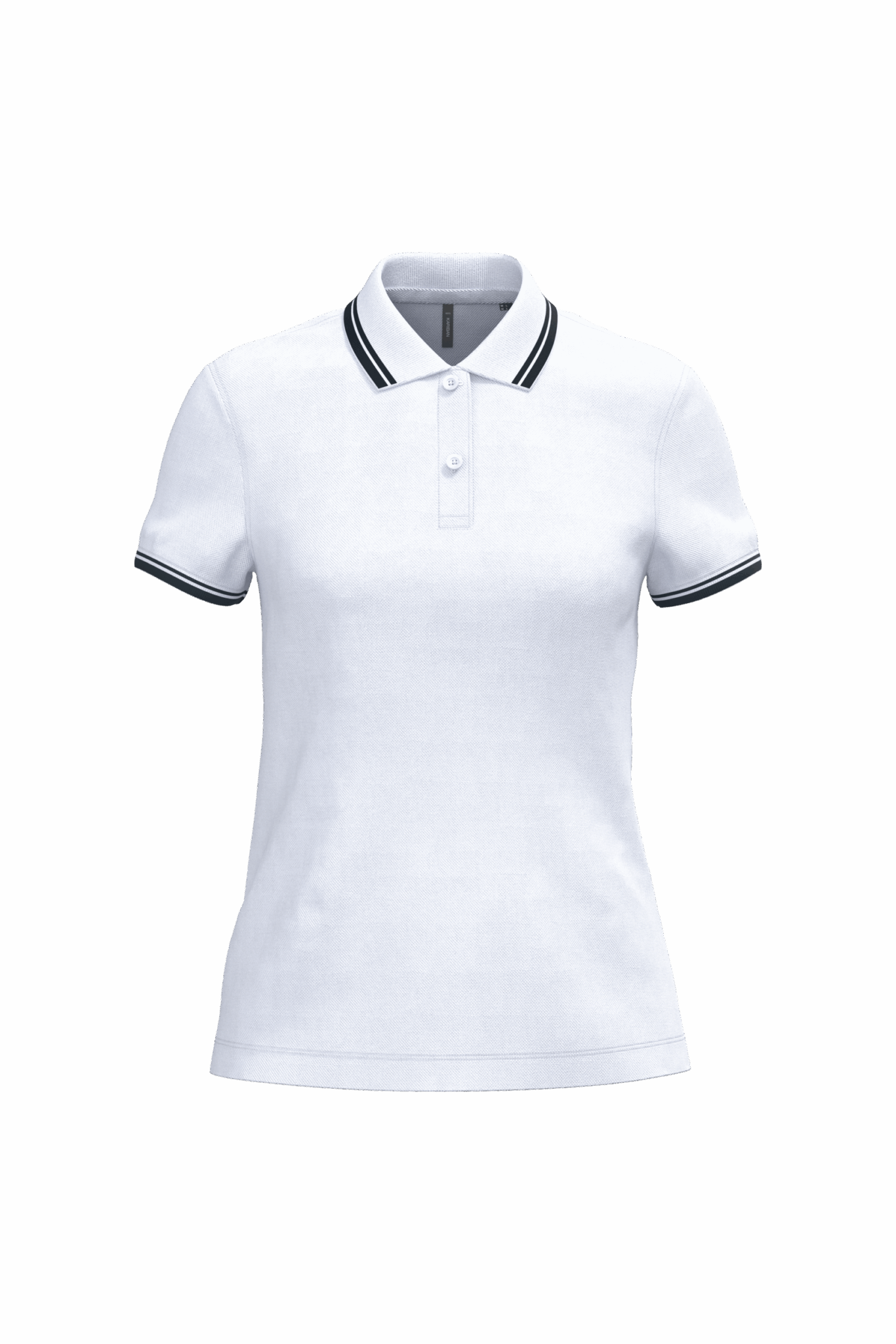 Miniature 21 pour Polo femme manches courtes à liserés contrastés