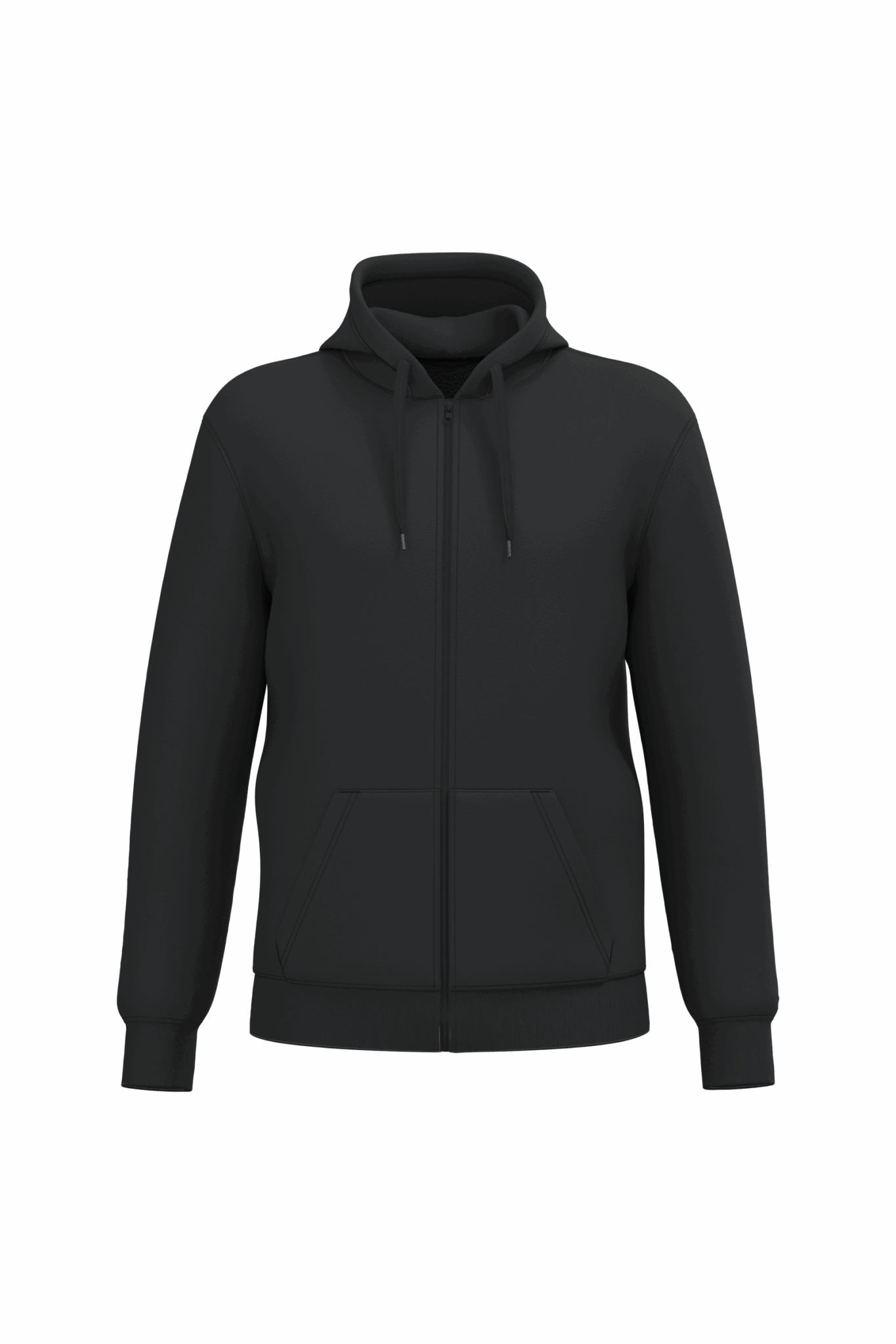 Miniature 21 pour Sweat-shirt recyclé zippé à capuche unisexe