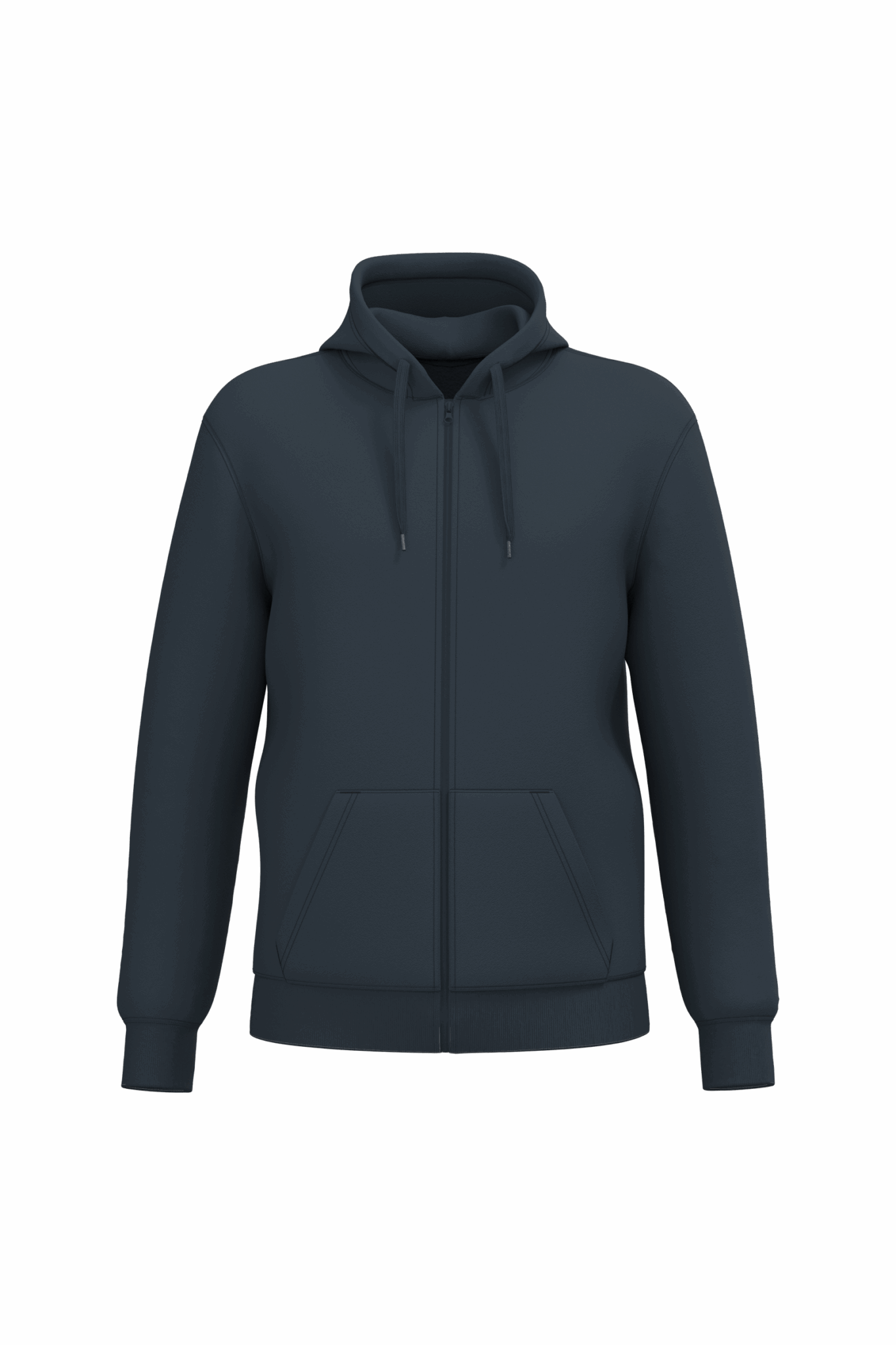 Miniature 24 pour Sweat-shirt recyclé zippé à capuche unisexe