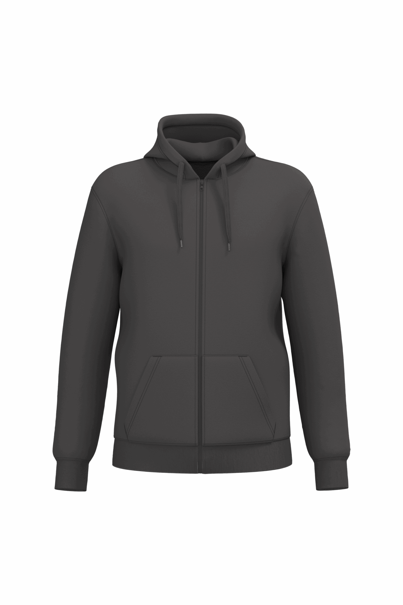 Miniature 22 pour Sweat-shirt recyclé zippé à capuche unisexe
