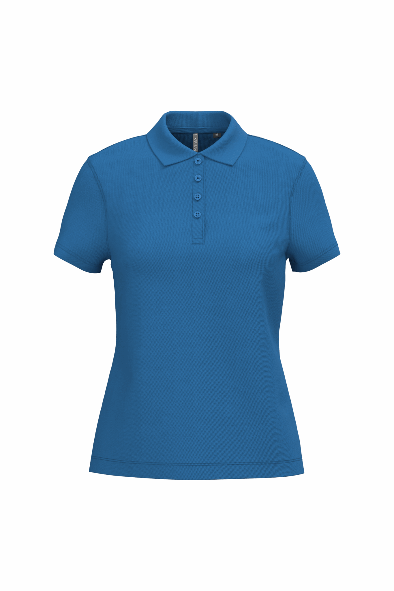 Miniature 20 pour Polo piqué manches courtes femme