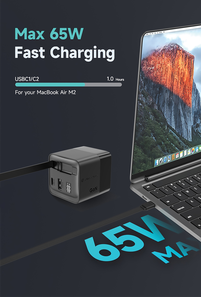 Miniature 7 pour Chargeur 65W GaN avec câble Urban Vitamin Mendocino