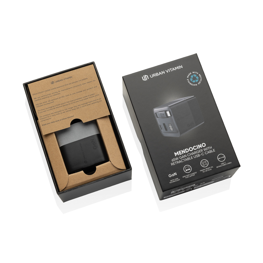 Miniature 3 pour Chargeur 65W GaN avec câble Urban Vitamin Mendocino