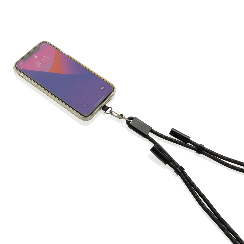 Miniature 8 pour Cordon téléphone réglable avec câble 60W en rPET RCS LoopAmp