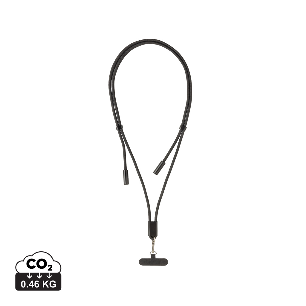 Miniature 1 pour Cordon téléphone réglable avec câble 60W en rPET RCS LoopAmp