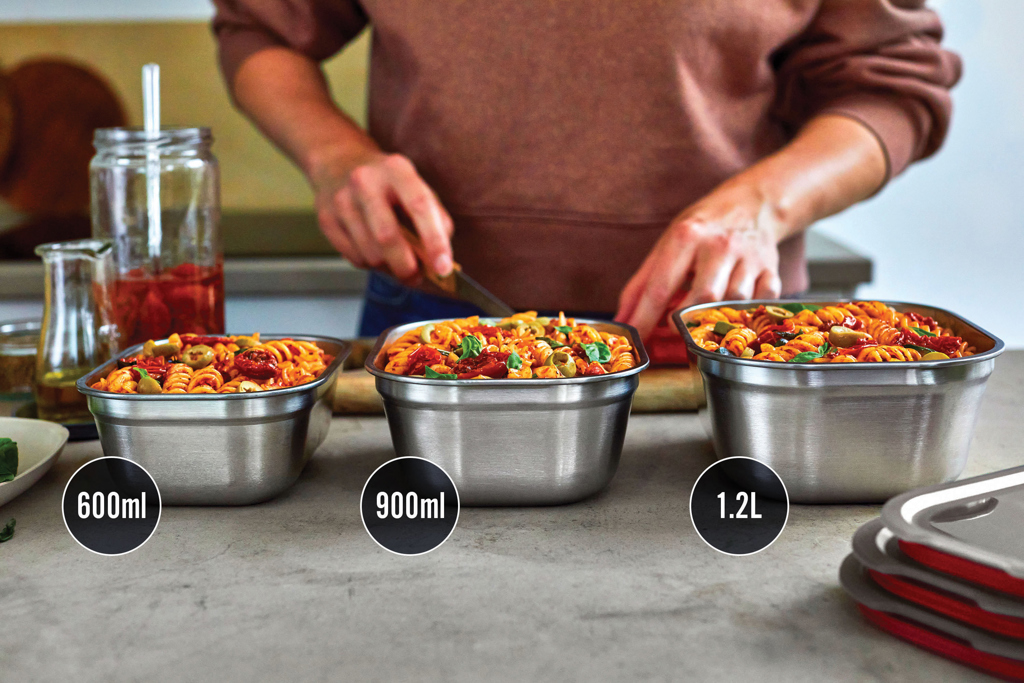 Miniature 16 pour Set de boites repas x3 Petite, Moyenne, Grande Black+Blum