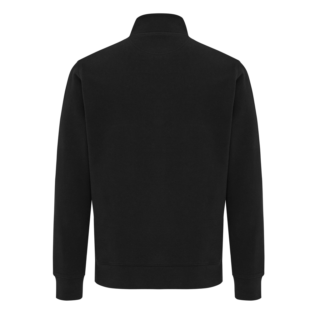 Miniature 3 pour Sweater IQONIQ à col montant zippé en coton recyclé Elgon