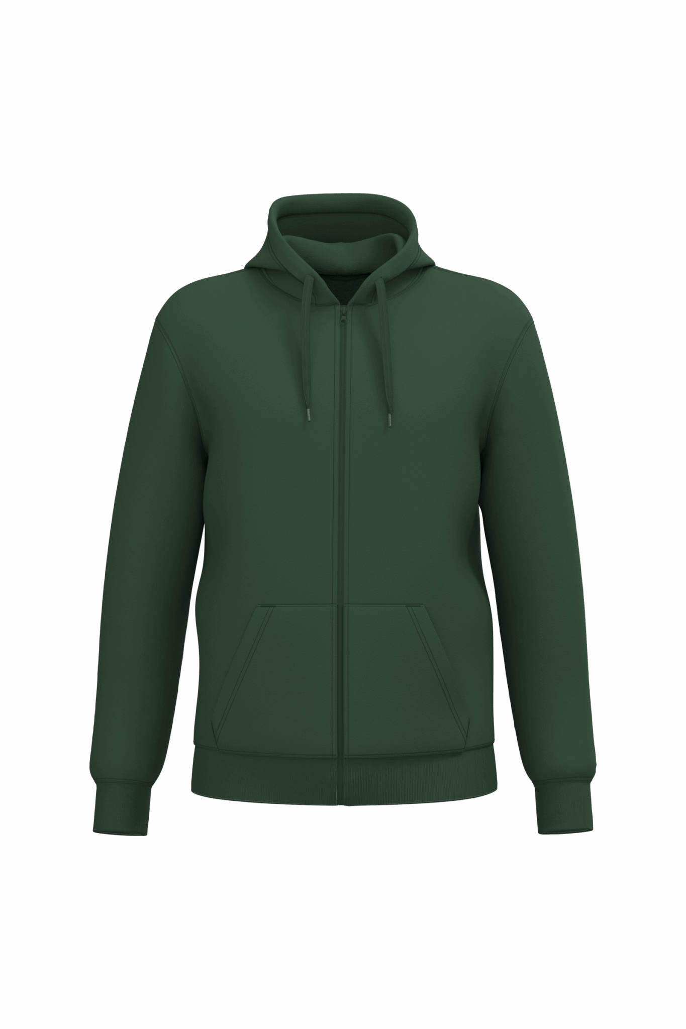 Miniature 27 pour Sweat-shirt recyclé zippé à capuche unisexe