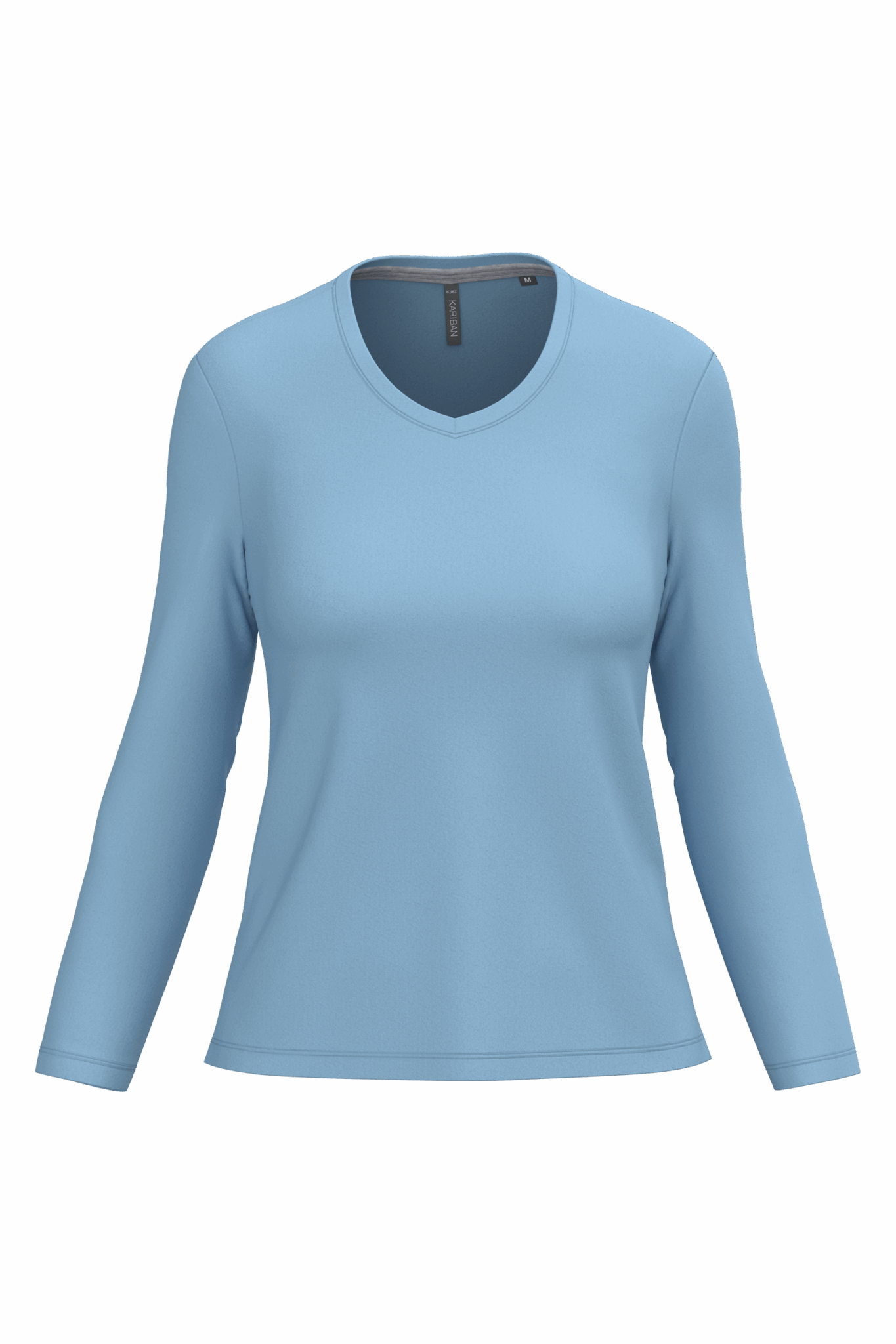 Miniature 24 pour T-shirt col V manches longues femme