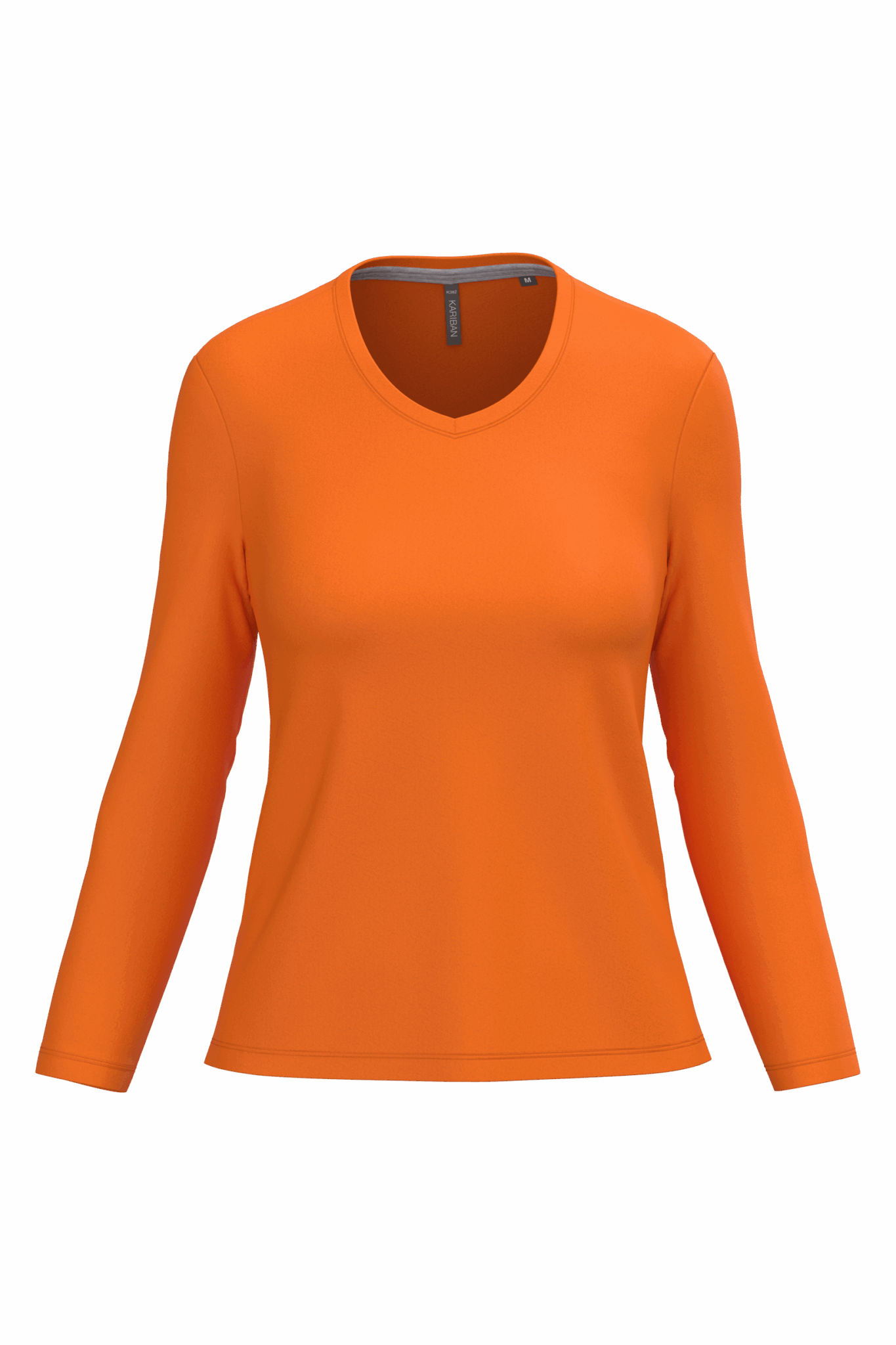 Miniature 20 pour T-shirt col V manches longues femme
