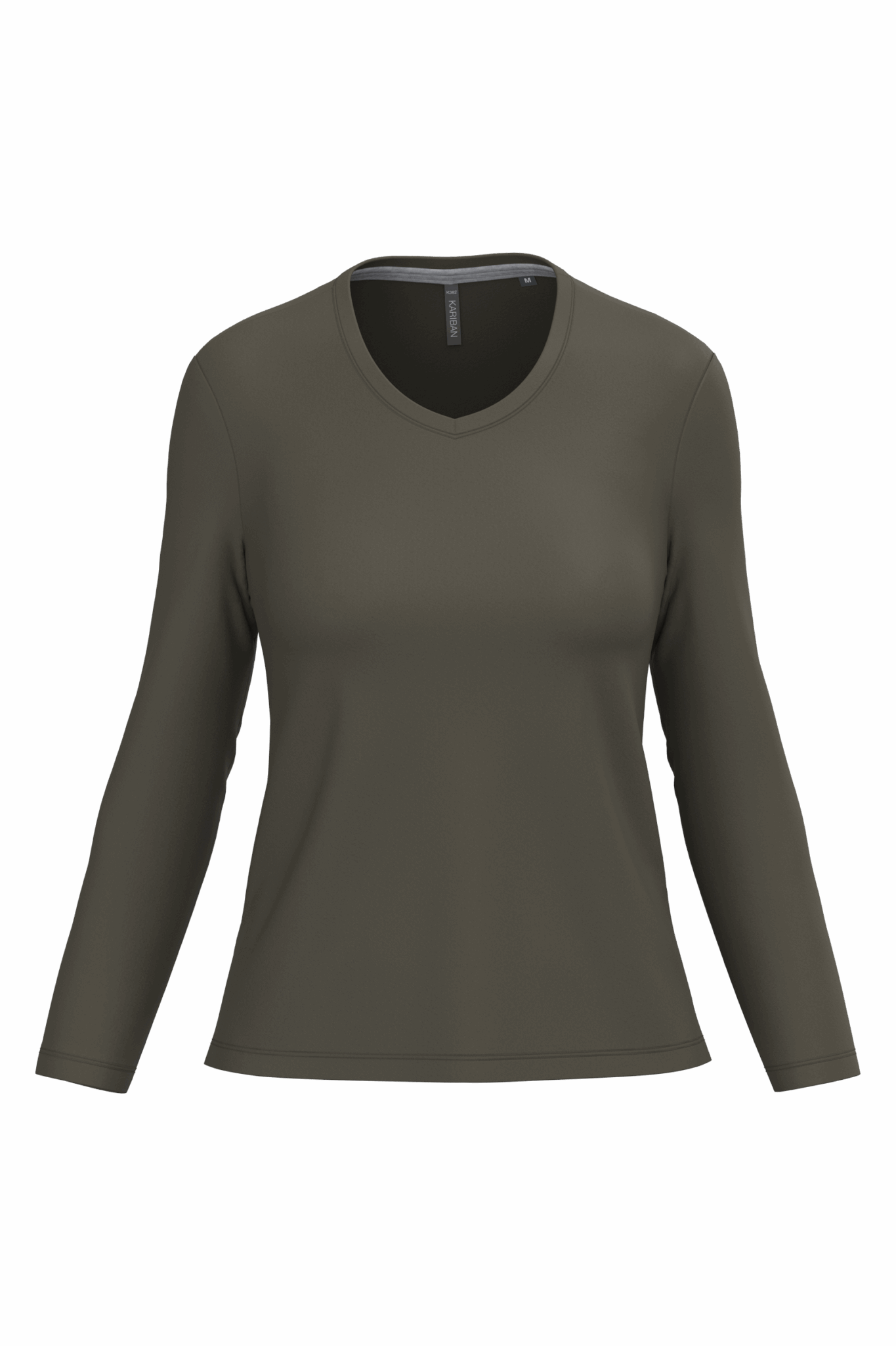 Miniature 12 pour T-shirt col V manches longues femme