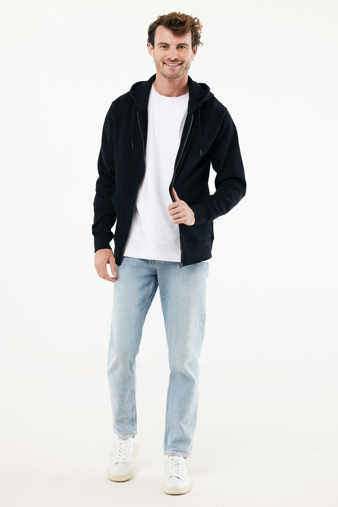Miniature 7 pour Sweat à capuche avec zip en coton recyclé Iqoniq Abisko