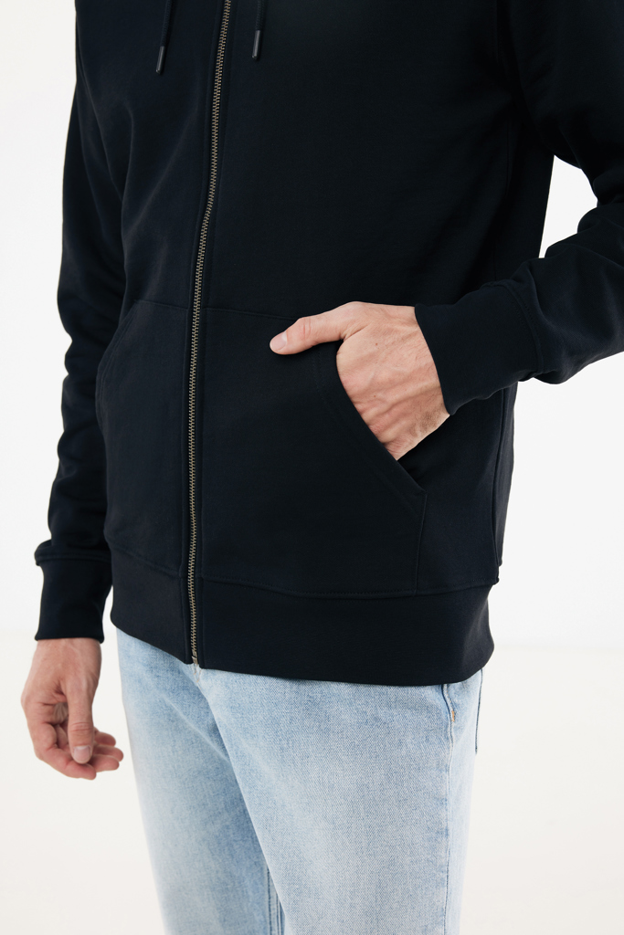 Miniature 11 pour Sweat à capuche avec zip en coton recyclé Iqoniq Abisko