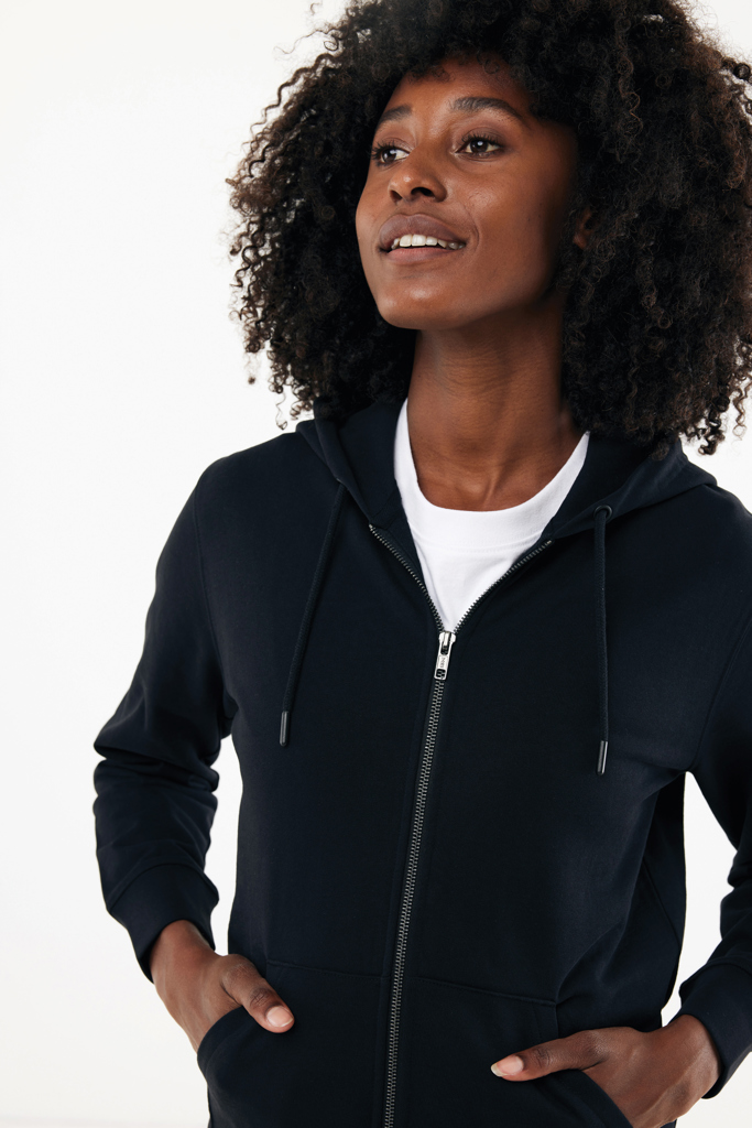 Miniature 16 pour Sweat à capuche avec zip en coton recyclé Iqoniq Abisko