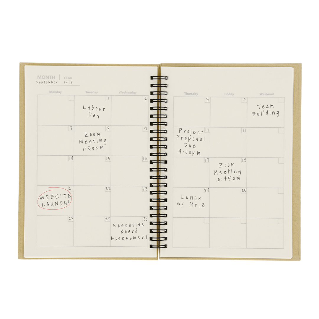 Miniature 4 pour Cahier Planning Mensuel Zado - personnalisable