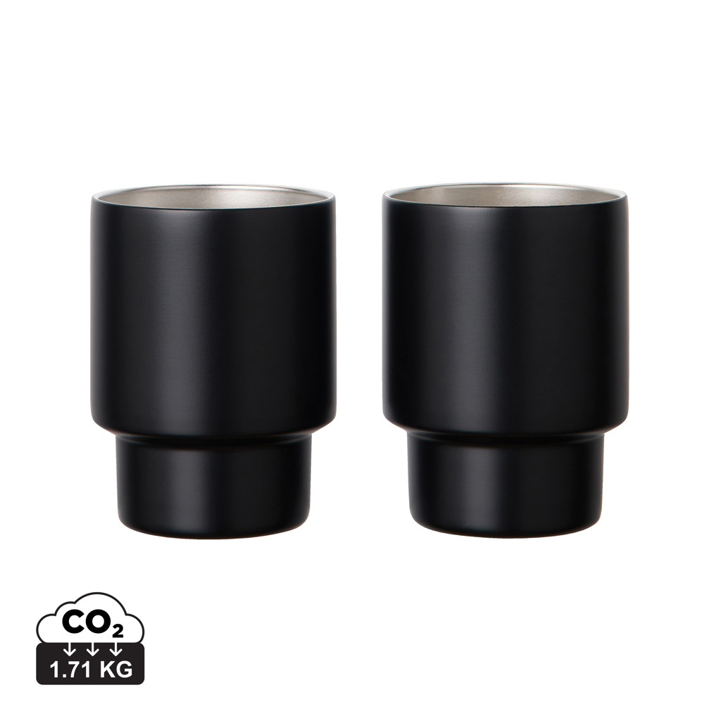 Miniature 7 pour VINGA Set de 2 tasses en acier RCS Nagano