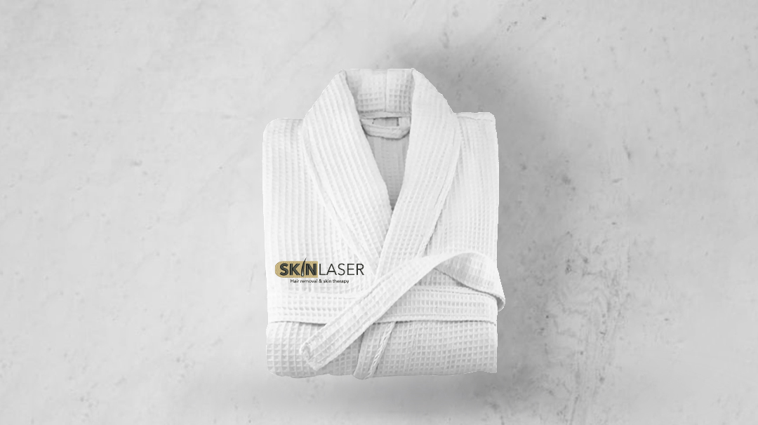 Miniature 1 pour PEIGNOIR GAUFRÉ COL CHÂLE