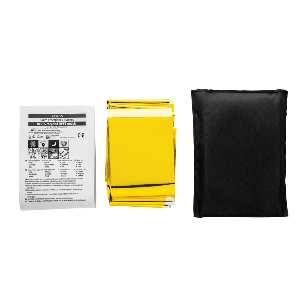 Miniature 4 pour Couverture de secours dans une pochette en rPET RCS Solra