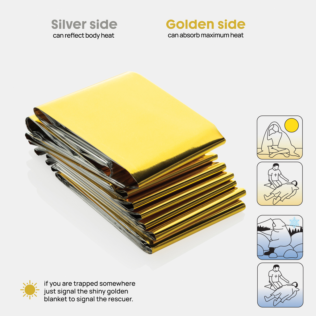 Miniature 6 pour Couverture de secours dans une pochette en rPET RCS Solra