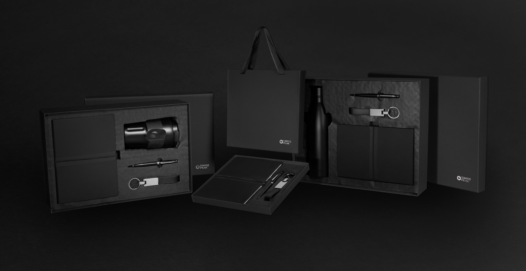 Miniature 15 pour Set cadeau d'affaires luxe avec bouteille Swiss Peak